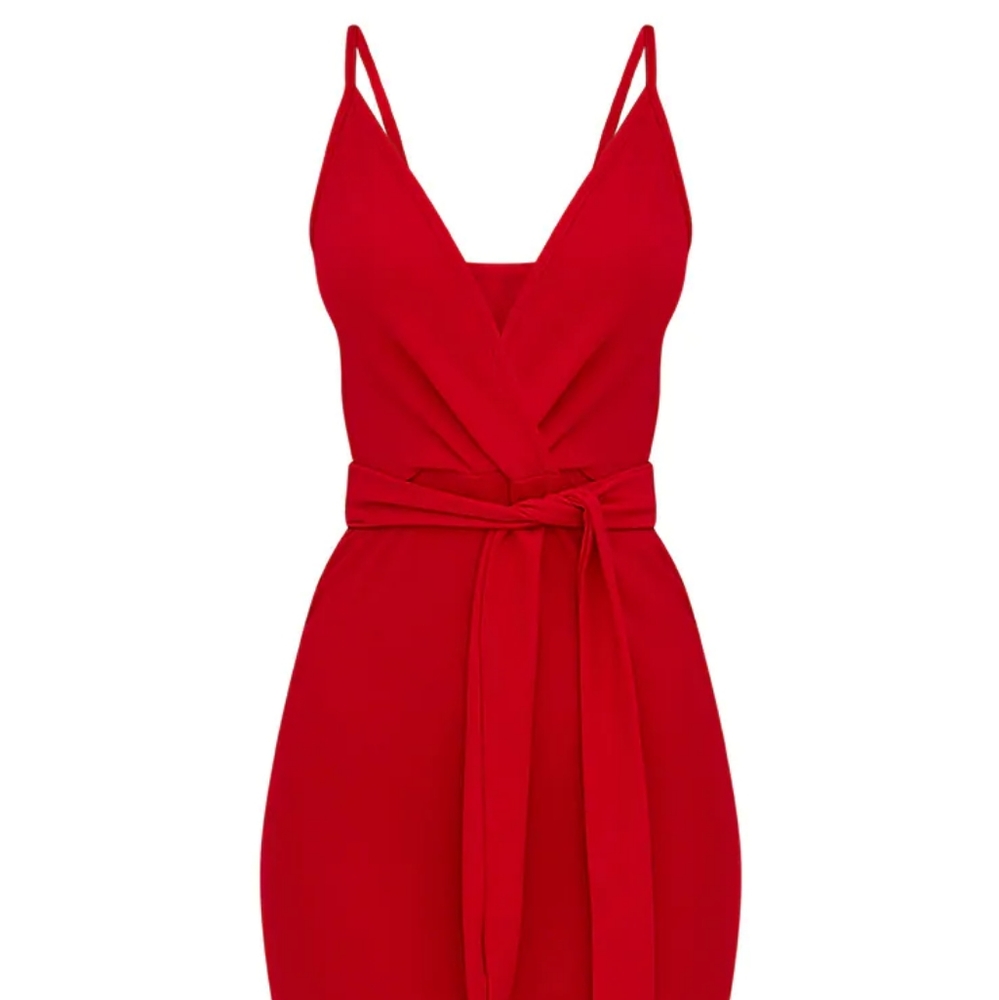 Red Midi Dress